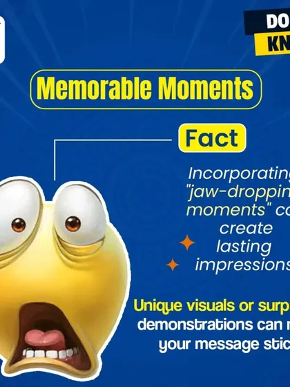 Do you know how to create a "jaw-dropping moment"? As a host and trainer, I know that creating emotionally charged events makes your message stick. This is a core principle I apply in my events and teach in my communication workshops.