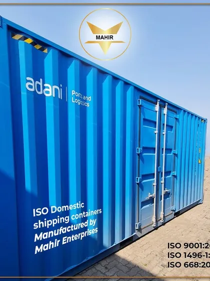 We manufacture ISO-certified domestic shipping containers for major logistics partners like Adani. This highlights our adherence to international standards for quality, durability, and security in every unit we build.