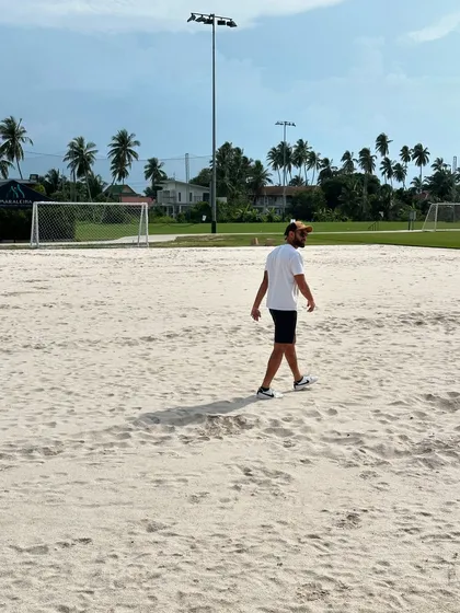 The sand training area at Maraleina Sports Resort, perfect for low-impact, high-resistance conditioning.