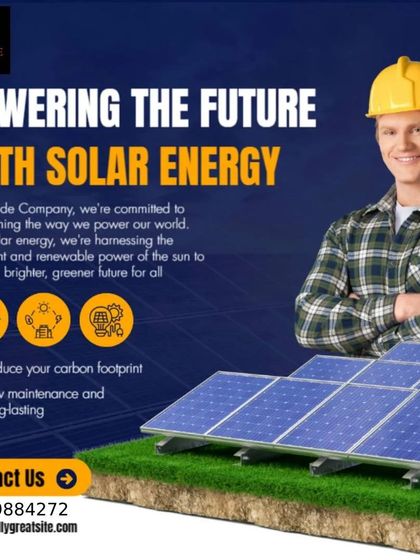 A professional and smiling technician ready to power your future with solar energy. My team is committed to low maintenance, long lasting solutions that reduce your carbon footprint.