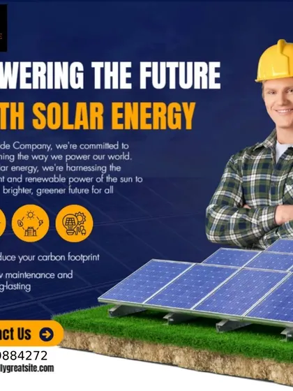 A professional and smiling technician ready to power your future with solar energy. My team is committed to low maintenance, long lasting solutions that reduce your carbon footprint.