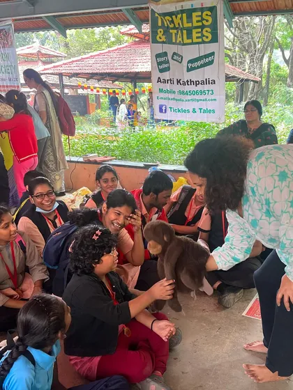 Spreading love, smiles, and giggles at an event for children with special needs. The connection and joy in these moments are truly priceless.