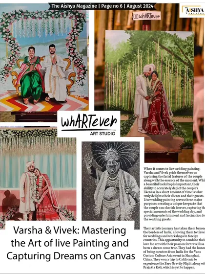 A collection of our finished paintings as featured in The Aishya Magazine. Each one captures a unique love story.