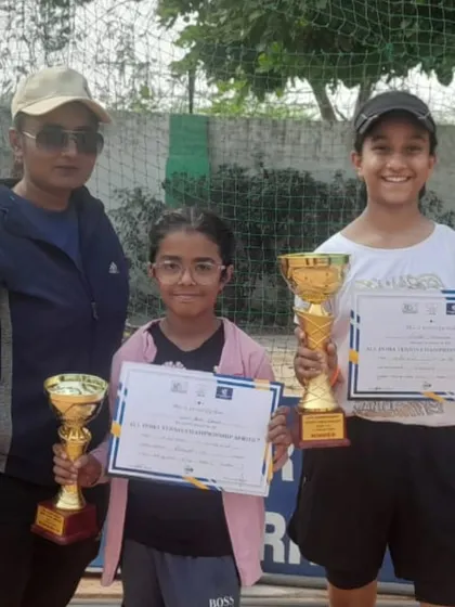 The first win of the year came from Vriddhi Mehrotra, who won the U12 singles title at an AITA Championship Series tournament in Delhi. This was her first AITA title.