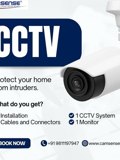 To protect your home from intruders, I offer a complete package that includes the CCTV system, a monitor, and all cables and connectors. My team handles the full installation for you.
