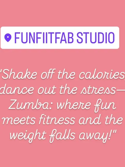 Zumba is where fun meets fitness. My studio is the perfect place to dance out the stress and shake off the calories.
