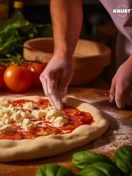 It all starts with the base. In our hands-on pizza workshop, you'll learn the art of preparing a pizza, from adding the perfect amount of sauce to arranging toppings like fresh tomatoes and mozzarella.