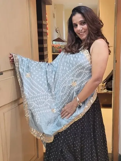 A final look at my Navratri outfit. The joy of this festival is something I look forward to every year.