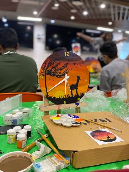 Paint Bar - Corporate Events & Team Building Beyond the Canvas: Totes, Clocks & More photo 16