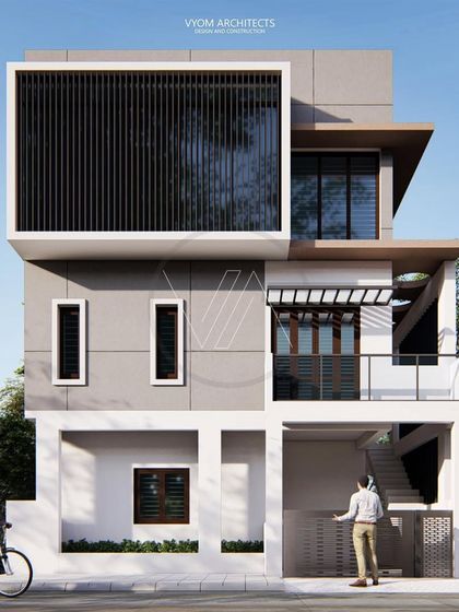 Slate Studio - Building Renovation & Remodeling Modern Facade Designs photo 13