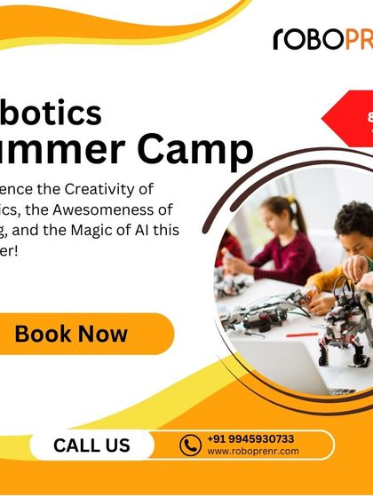 Experience the creativity of robotics, the awesomeness of coding, and the magic of AI this summer at our camp for ages 8 to 18.