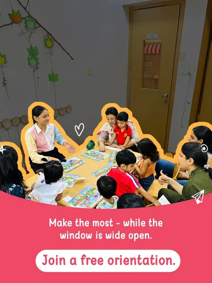 The early years are a golden window for learning, and we believe in making the most of it. This is what our classroom looks like: a circle of curious minds, engaged in playful activities that build focus, memory, and a love for learning. We invite you to see it for yourself.
