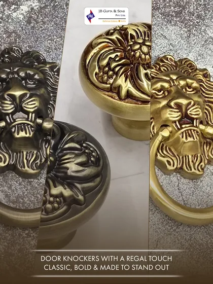 Make a statement before the door even opens. Our collection of regal door knockers, like these classic lion heads, adds a bold and timeless character to your main entrance.