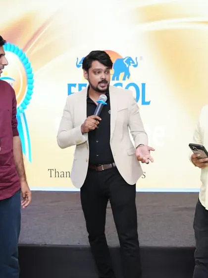 Engaging with dealers on stage. I use these interactions to reinforce brand messaging in a conversational and relatable way, making the information more memorable.
