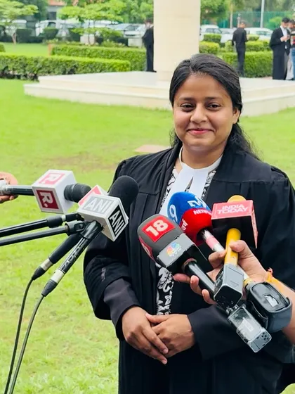 Speaking to the press outside the Supreme Court after a major win for community dogs. This PAN-INDIA order ensures that sterilized and vaccinated dogs must be released back into their localities, protecting them from being permanently held in shelters.