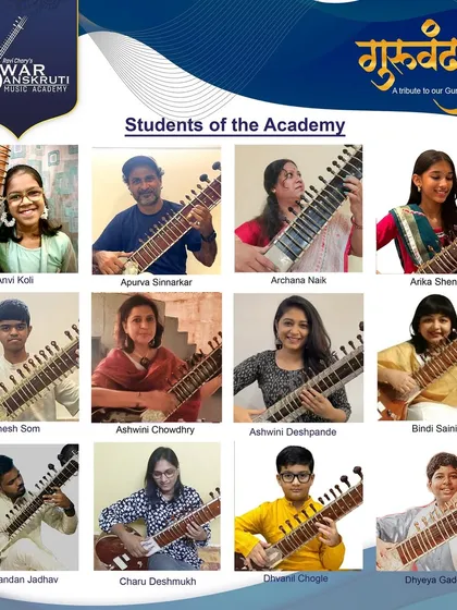 Presenting some of the talented students from my Swar Sanskruti Music Academy who performed at Guruvandan. I am proud to see students of all ages embracing the sitar with such dedication.