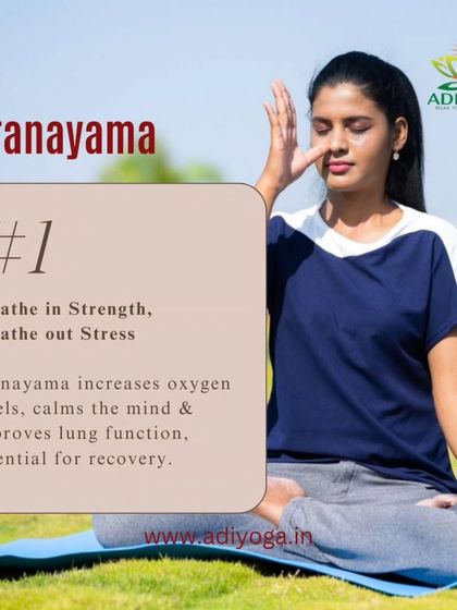 Pranayama, or controlled breathing, is essential for recovery. It increases oxygen levels, calms the mind, and improves lung function, providing strength from within.
