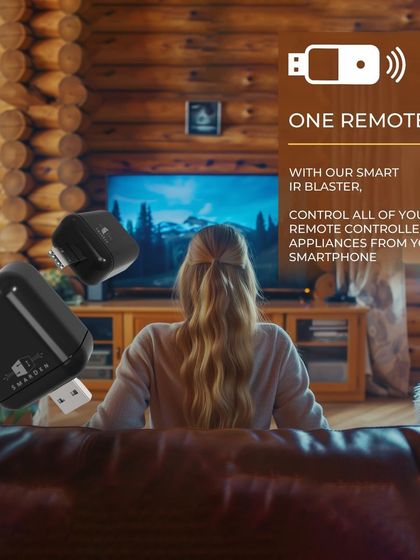 One remote to rule them all. With my smart IR blaster, you can control all of your remote-controlled appliances from your smartphone. It's a must-have for a clutter-free living room.