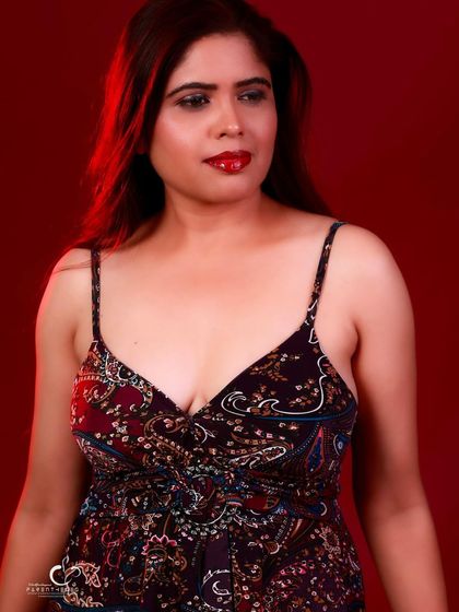 A beautiful and expressive close-up. The lighting is dramatic, creating a powerful and memorable portrait.