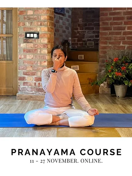 Our online pranayama course is a popular offering, especially as the seasons change. It is a great way to build immunity and stay healthy from the comfort of your home.
