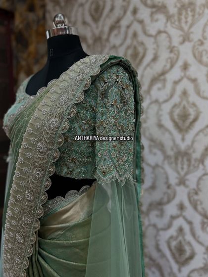 Anthariya by Nidhi Gowda - Ethnic Wear Design & Embroidery Courses Modern Elegance: Sheer & Contemporary Blouses photo 11