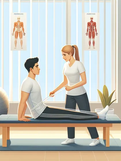 An animated look at a physiotherapy session. My goal is to help you accelerate your recovery through tailored exercises and expert guidance.