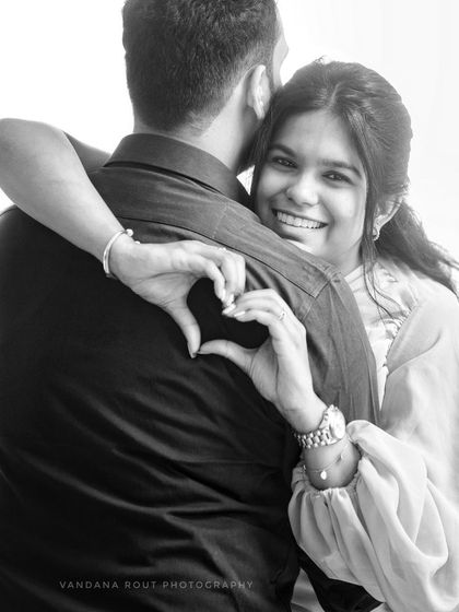 Black and white photography adds a timeless and emotional depth. This series of candid, close-up shots focuses purely on the couple's connection and affection.