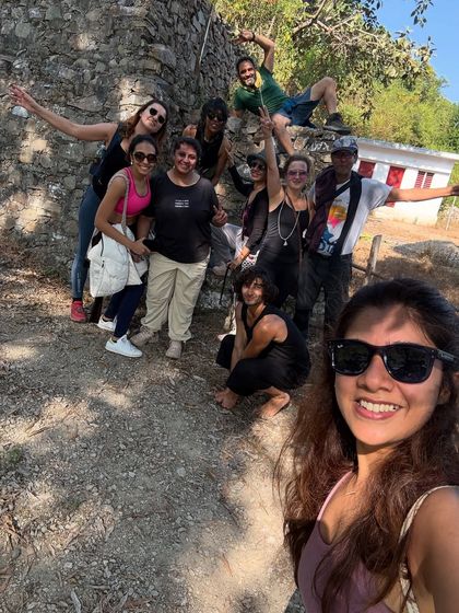 A happy group selfie after a challenging but rewarding hike. The sense of accomplishment and shared joy after reaching our destination together is a memory we all cherish.