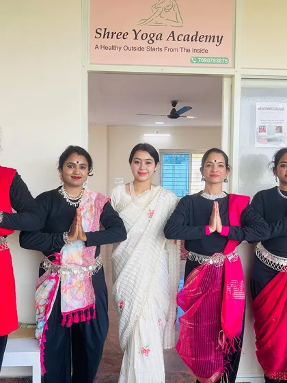 A proud moment with my students after their Women's Day performance. It was a beautiful celebration of feminine strength.