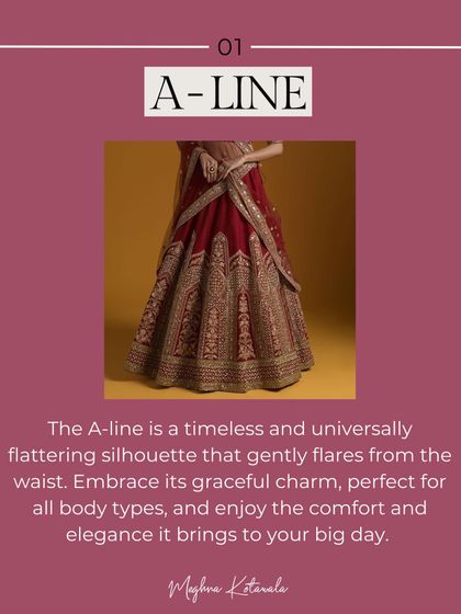 The A-line silhouette is a timeless and universally flattering choice. It gently flares from the waist, offering comfort, elegance, and graceful charm for all body types.
