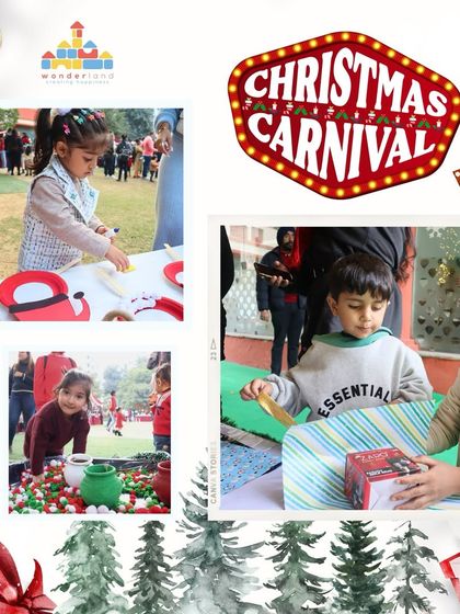 Children at our Christmas Carnival are busy with various activities, from crafting their own Santa plates to unwrapping surprise gifts. Every activity is designed to spark joy and creativity.