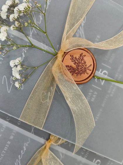 House Of Cards - Special Occasion Invitations Modern Elegance: Vellum, Pastels & Wax Seals photo 14