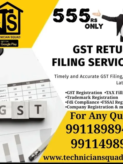 A look at our special offer for GST return filing services, a critical task for any business. We provide timely and accurate filing to help you avoid late fees, alongside support for tax filing, trademark registration, and other essential business compliances.