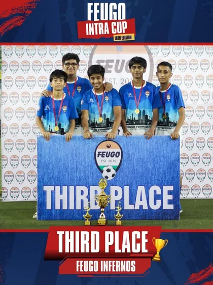 The 'Feugo Infernos' team, who finished in Third Place in the U-17/19 tournament.