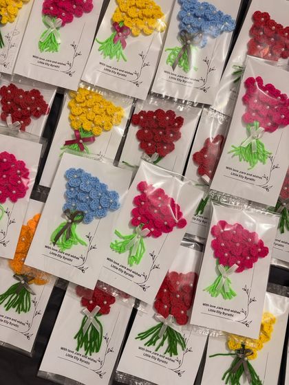 A collection of my handmade greeting cards, showing the variety of colors available. I can handle bulk orders for events or corporate gifting.