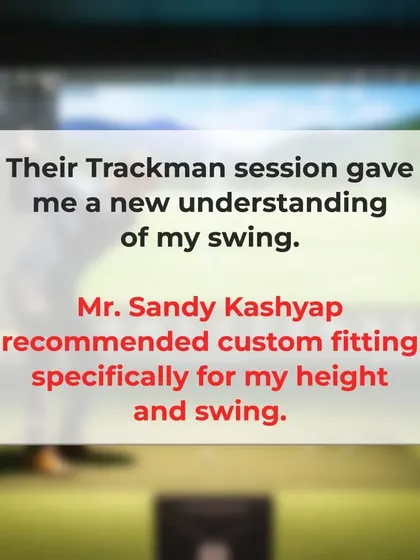After his TrackMan session, Dilpreet received a recommendation for custom clubs specifically for his height and swing, giving him a new understanding of his game.