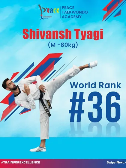 Introducing Shivansh Tyagi, World Rank #36. A formidable presence in the M-80kg category, he is a key part of India's charge on the global stage.
