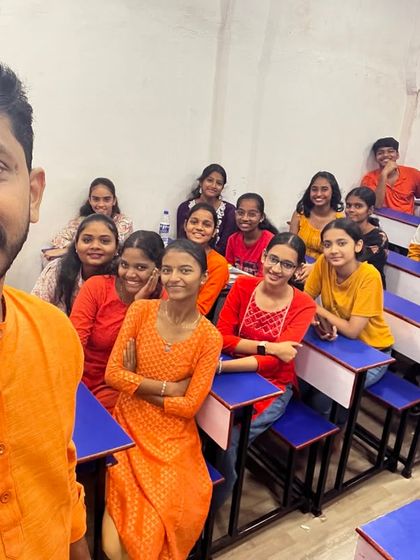 Radiating enthusiasm and warmth as we celebrate the vibrant hue of orange for Navratri 2024.