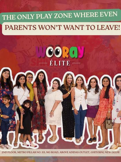 We are the only play zone where even parents won't want to leave. This group of happy mothers enjoying the party is a testament to the fun and relaxing environment we've created for adults.