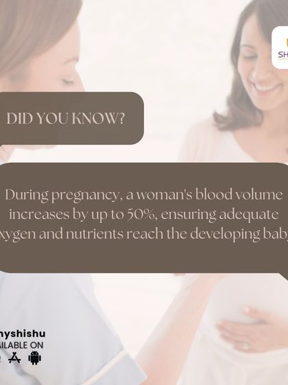 Did you know? A woman's blood volume increases by up to 50% during pregnancy. This incredible adaptation ensures that adequate oxygen and nutrients reach your developing baby.