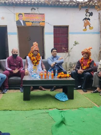 Meeting with the advocates of Taoru. Their support from different regions strengthens our entire Gurugram bar community.