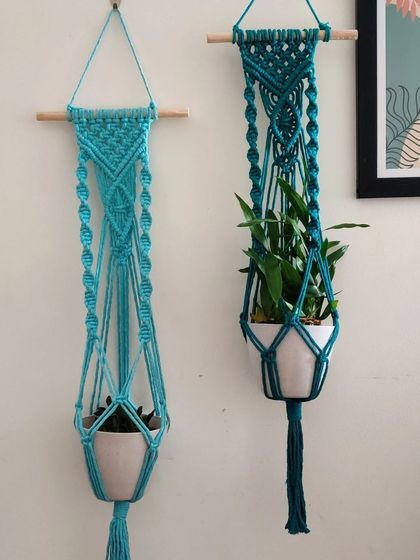 Shikha Agarwal - Custom Macrame & Crochet Home Decor Colorful Plant Hangers photo 18