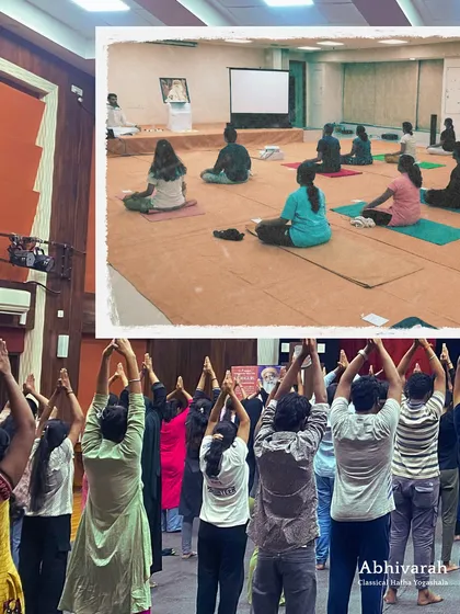 Sharing the tools of Classical Hatha Yoga with a community of seekers is a profound privilege. Here you can see moments from my group sessions, where we work together to cultivate stillness and inner balance.