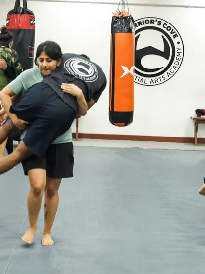 Sometimes strength training means carrying your training partner. We incorporate fun and practical conditioning drills to build functional strength.