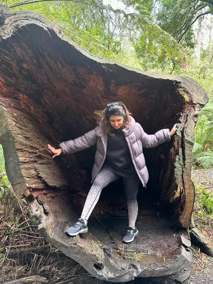 Looking down into the heart of this old tree. It makes me think about the cycles of life and the deep roots of our own spiritual journey.
