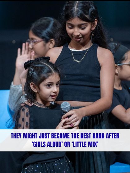 They might just become the next big girl band. A fun and aspirational graphic showing the potential of our young students.