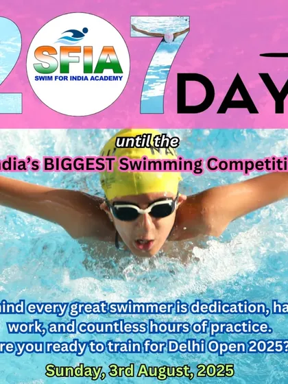 Another countdown post, 207 days to go. Behind every great swimmer is dedication, hard work, and countless hours of practice.