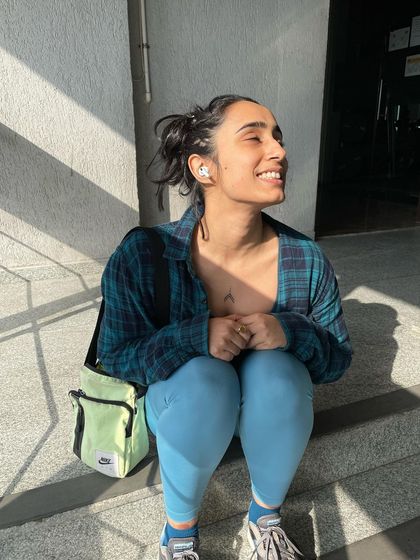 A happy, sun-kissed photo taken after a workout.