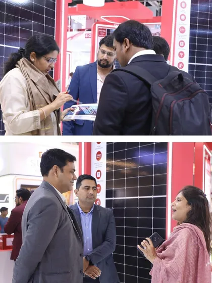 Glimpses from Day 1 of the REI Expo, where our team engaged with visitors and showcased our Mono PERC and Bifacial modules.
