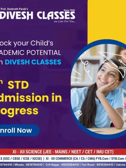 Build a strong base for future success. Admissions for our 8th Standard batches are in progress, designed to help students transition smoothly and excel in their middle school years.